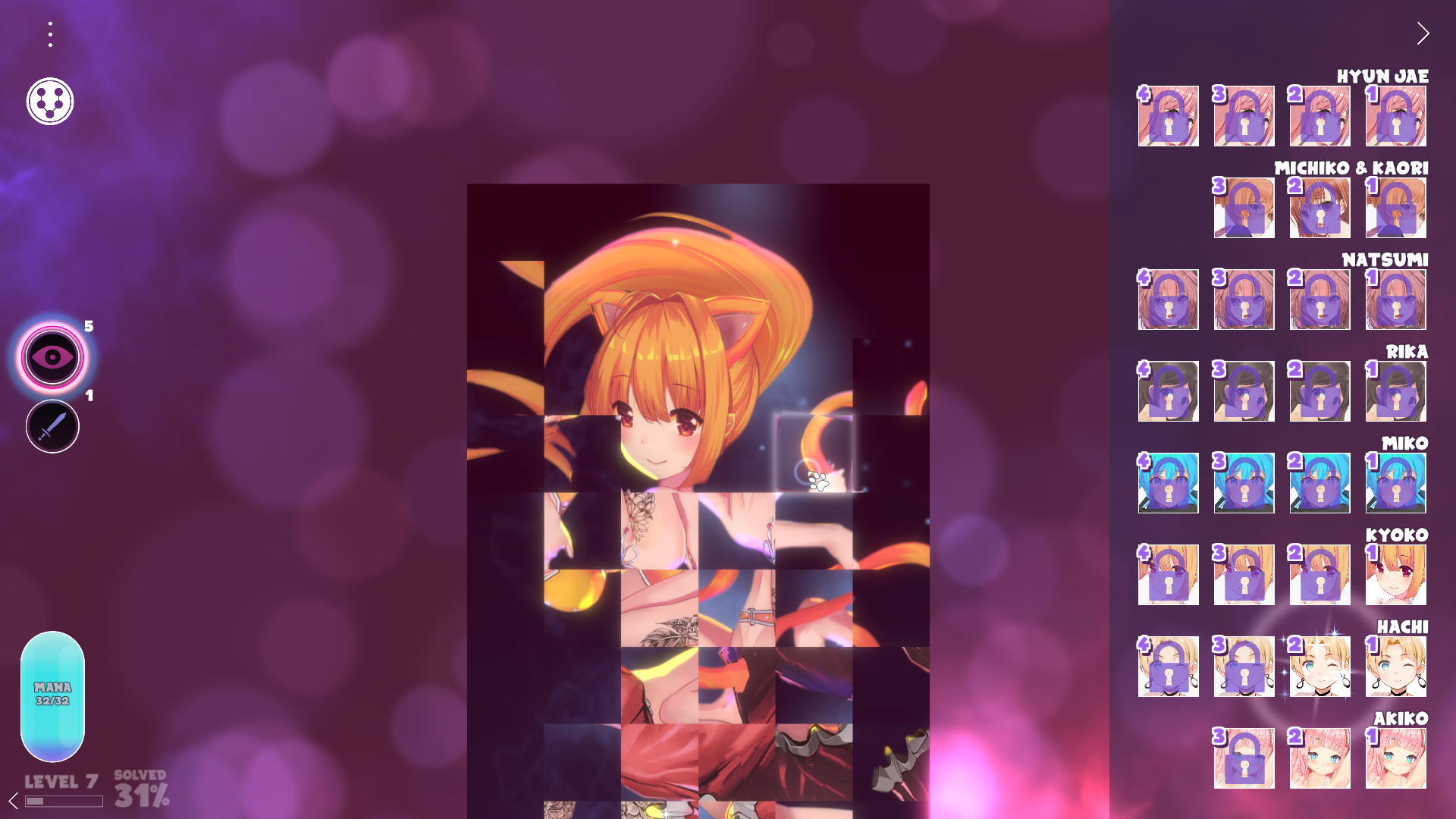 Mosaique Neko Waifus screenshot